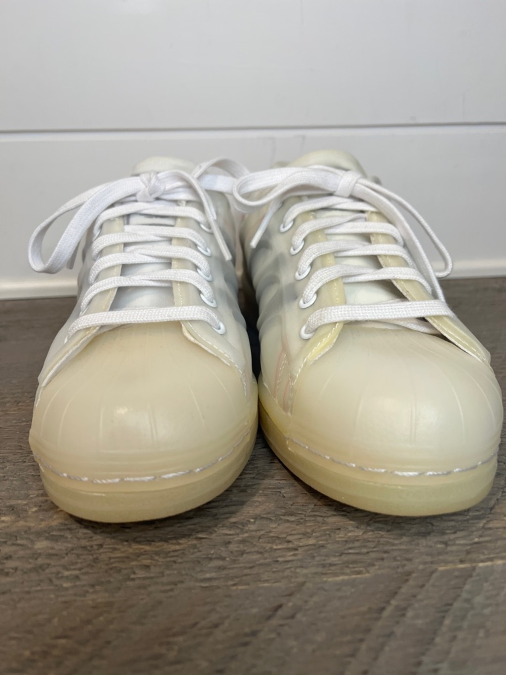 Adidas Superstar Futureshell 'White Semi Solar Red' - Men's 5.5 Women's 7 - Picture 5 of 8